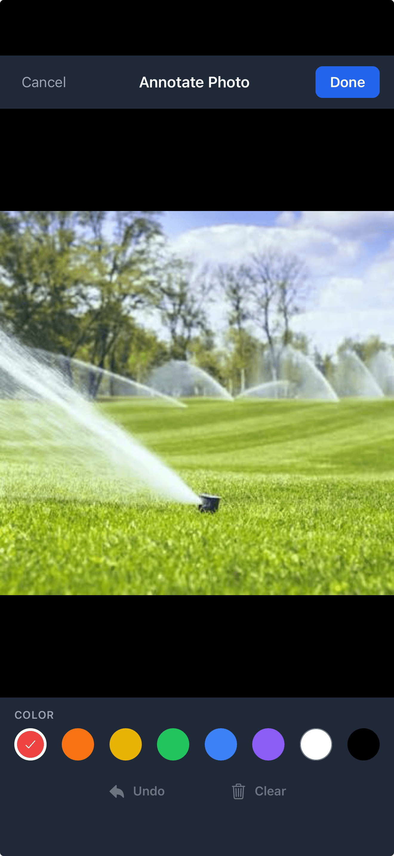 Photo annotation interface